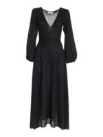 Abito lungo nero lame