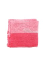 Pashmina rosa con logo strass