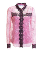 Camicia in pizzo bicolore