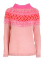 Pullover sui toni del rosa con strass