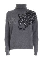 Dolcevita grigio motivo animalier