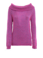 Maglione jacquard in misto lana