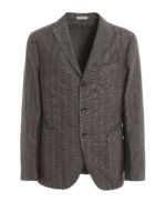 Blazer in cotone spigato