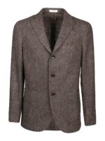 Giacca in lana motivo spigato