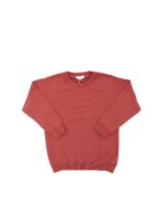 Felpa color mattone con ricamo ciliegia