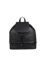 Zaino nero con intreccio