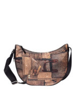 Borsa Luna Middle in nylon stampa Archivio