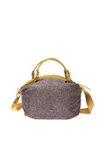 Borsa in tessuto Jet Op con dettagli in pelle