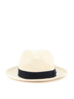 Cappello di paglia con banda blu scura