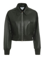 Chaqueta De Cuero - Verde Oscuro