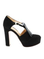 Decollete nere con frange