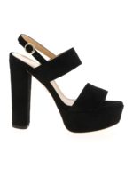 Sandali neri con plateau