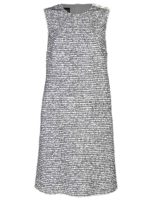 Vestito corto stampa bicolor bianco e nero