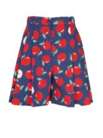 Bermuda stampa mele blu e rossi