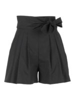 Shorts in popeline con fiocco