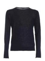 Pullover blu in filato leggero