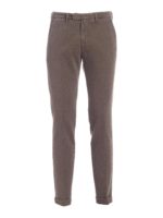 Pantalone in motivo jacquard grigio