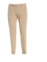 Pantalone tartan beige