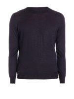 Pull Col Rond - Bleu Fonce