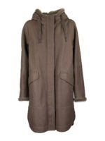 Manteau En Cuir - Marron