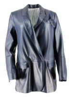 Chaqueta De Cuero - Azul