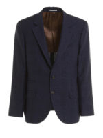 Blazer Ajustee Bleu Fonce