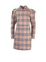 Vestito motivo Vintage check beige