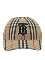 Cappellino in Vintage check con ricamo logo