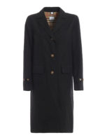 Cappotto Farringdon in cotone nero