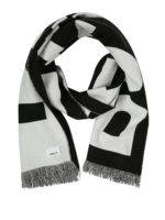 Sciarpa in lana con logo