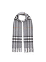 Sciarpa in cashmere con motivo tartan
