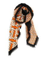 Foulard in cashmere a motivo TB Horseferry