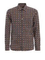 Camicia Strental blu con motivo check