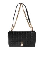 Borsa Lola media nera trapuntata