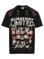 T-shirt stampa collage floreale