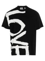 T-shirt over stampa Love nera