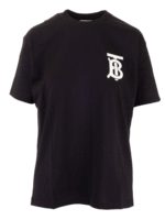 T-shirt nera con Monogram