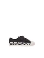 Sneakers logo bicolor nere e bianche