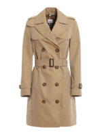 Trench Islington corto in gabardine di cotone