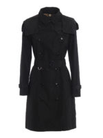 Trench Kensington in tessuto tecnico nero