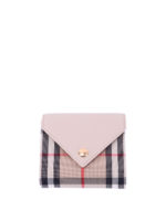 Portafoglio Lila Vintage Check e pelle