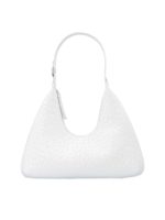 Borsa Ambra circolare cocco bianco ottico