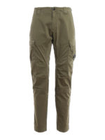 Pantaloni cargo in rasatello stretch