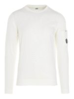 Pullover lens logo bianco