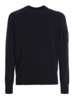 Maglione girocollo in misto lana rasata