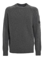 Maglia girocollo in misto lana rasata