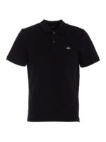 Polo in cotone stretch nera
