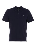 Polo in cotone stretch blu