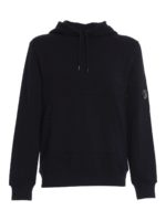 Felpa in cotone con lente e tasca a marsupio