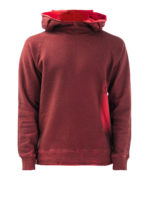 Felpa con logo stencil e cappuccio